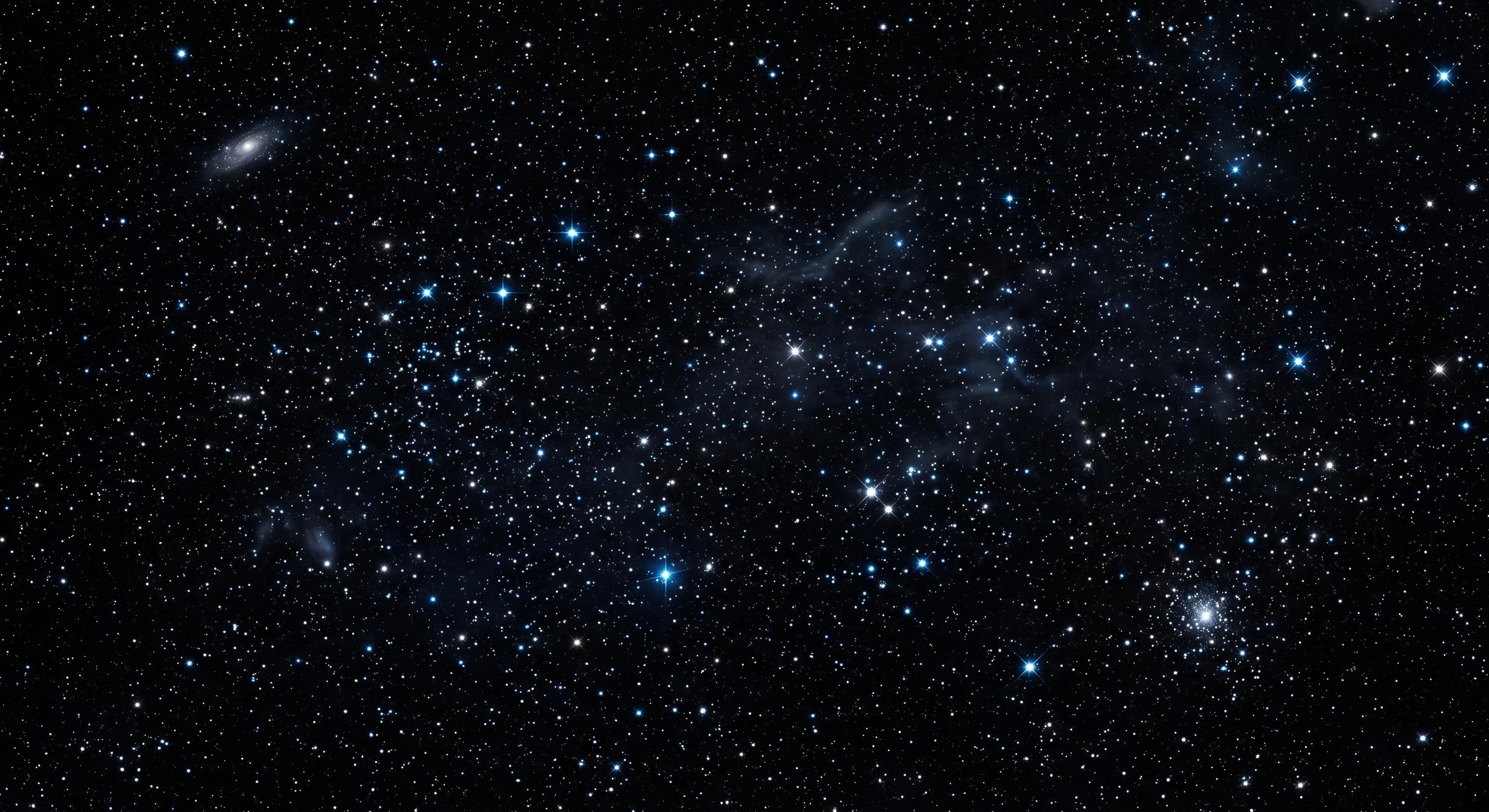 Deep space field of stars and luminous structure — Rimmer Studio hero
